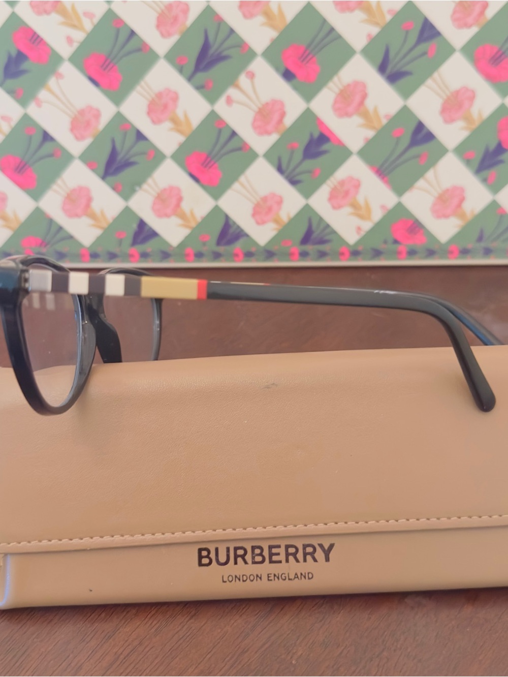 New condition authentic Burberry Women's Black Cat-Eye Eyewear